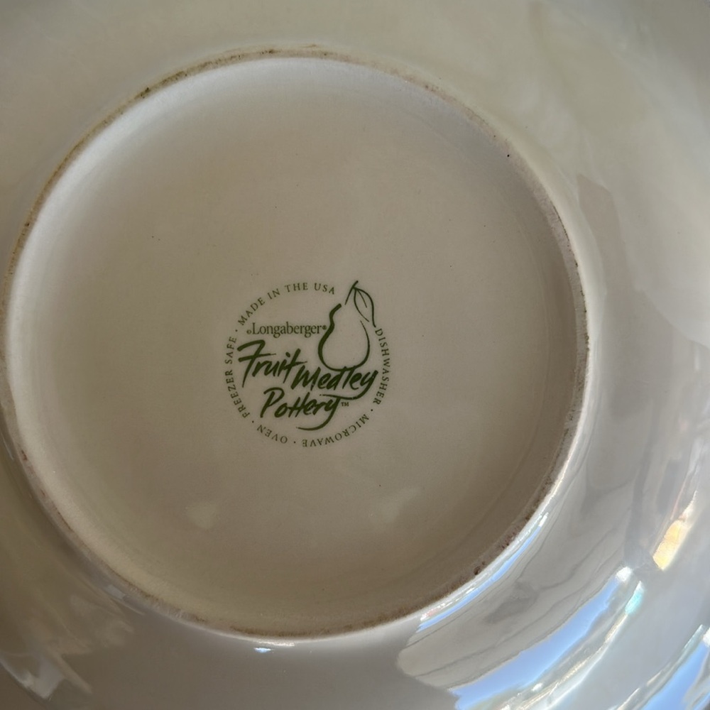 Longaberger “Fruit Medley” large serving bowl - Picture 3 of 3